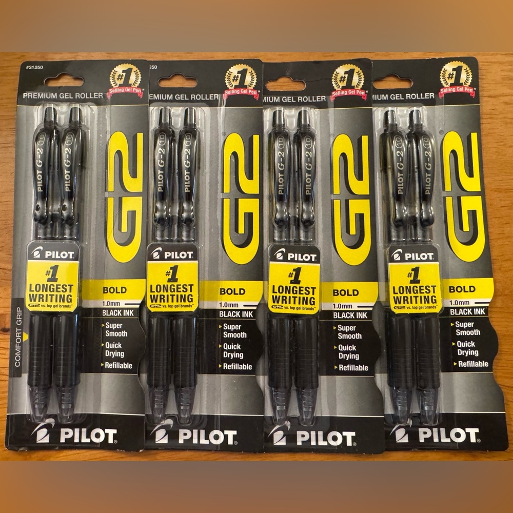 Pilot G2 Premium Gel Roller Pens - Black